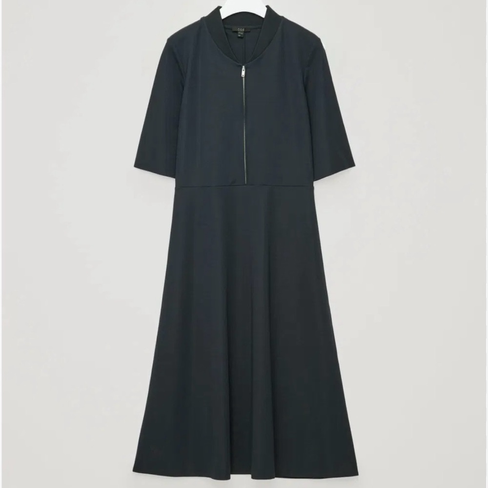 COS Ribbed Neck Jersey Dress